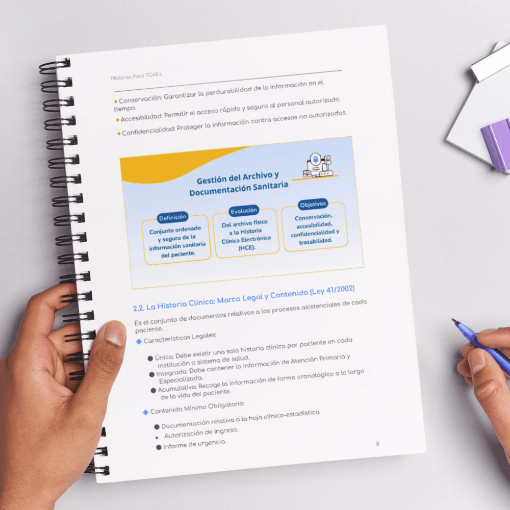 mockup tema documentacion y admision de pacientes tcae