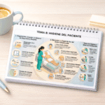 tema sobre el aseo del paciente esquematizado